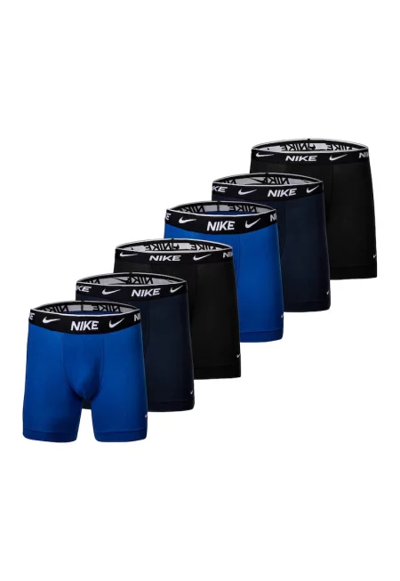 Боксерки с лого - 6 чифта - Черен/Син