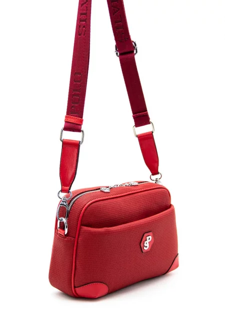 Чанта crossbody - Червен - 18 x 27 x 7 cm