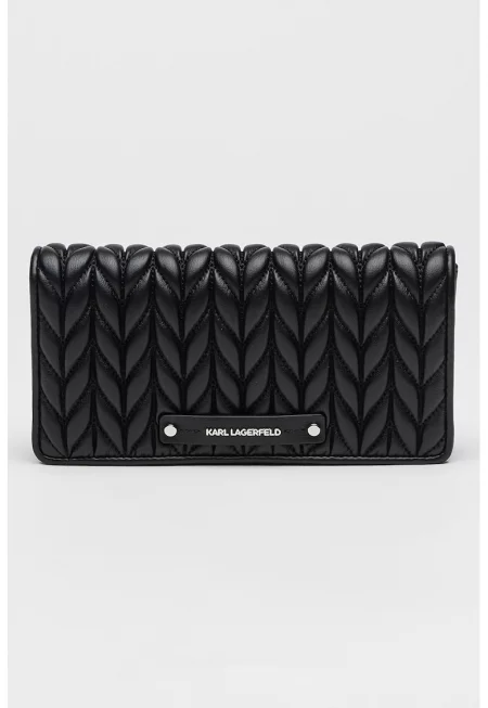 Чанта през рамо Weave от еко кожа - Черен