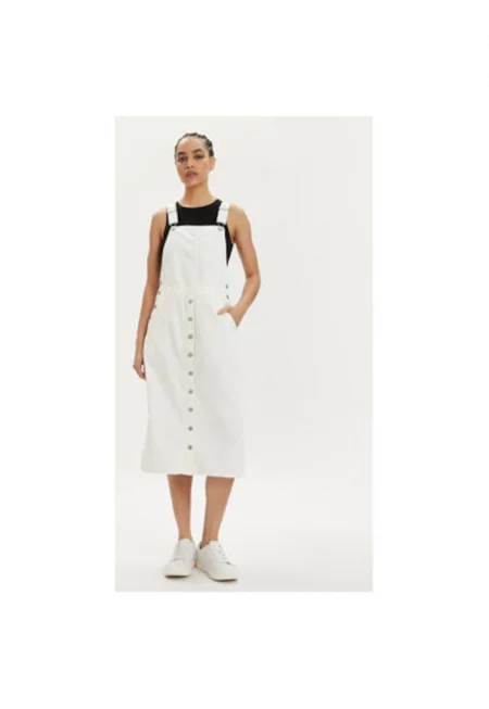 Дамска рокля -  303866679 - Памук - Бяла - Бял