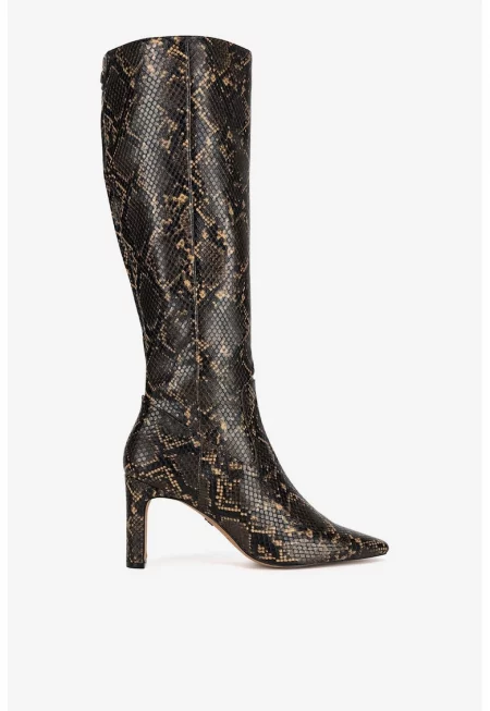 Дамски ботуши  5905588897262 - Синтетични - Черни - Черен