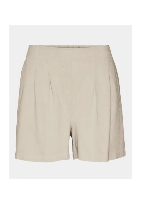 Дамски къси панталони -  303612788 - Бежов - Вискоза