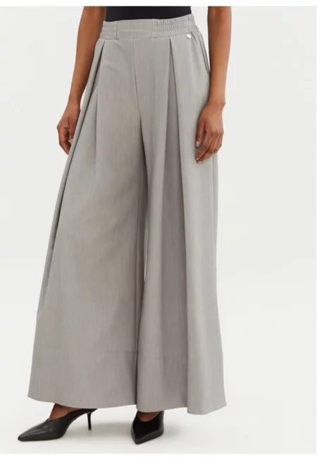 Дамски панталон -  305265401 - Полиестер/Вискоза - Сив