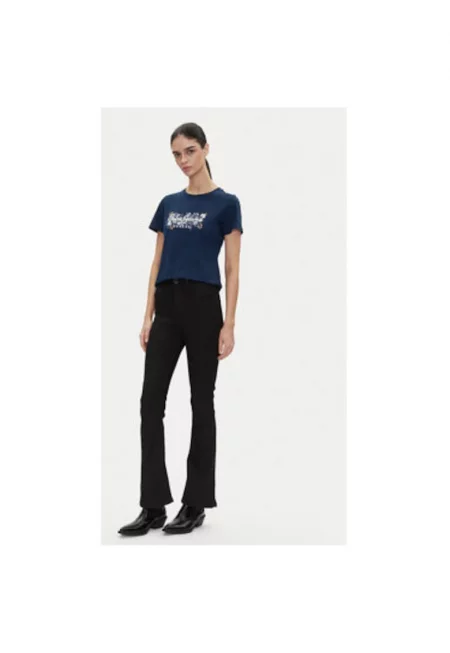 Дамски панталон  PL204905XM70 - Вискоза/Полиестер - Черен - Черен