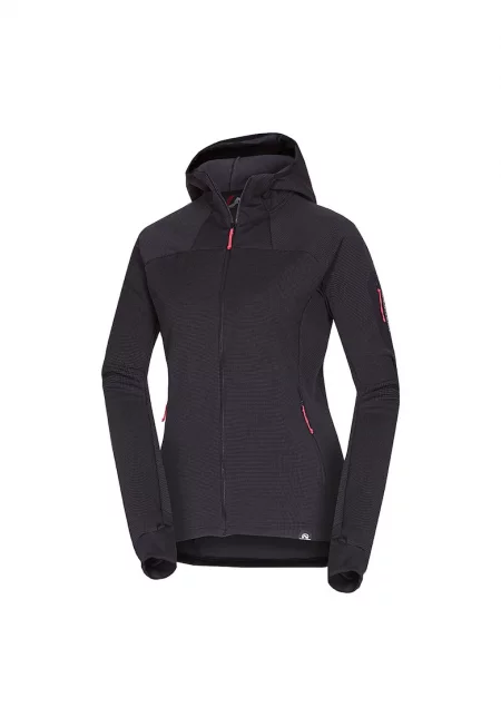 Дамски полар меланж Hanorac Marcella сиво-черно - Tъмносив