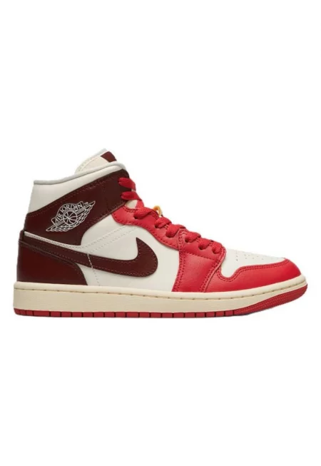 Дамски спортни обувки  WMNS AIR JORDAN 1 MID - Екологична кожа - Бежови - Бежов