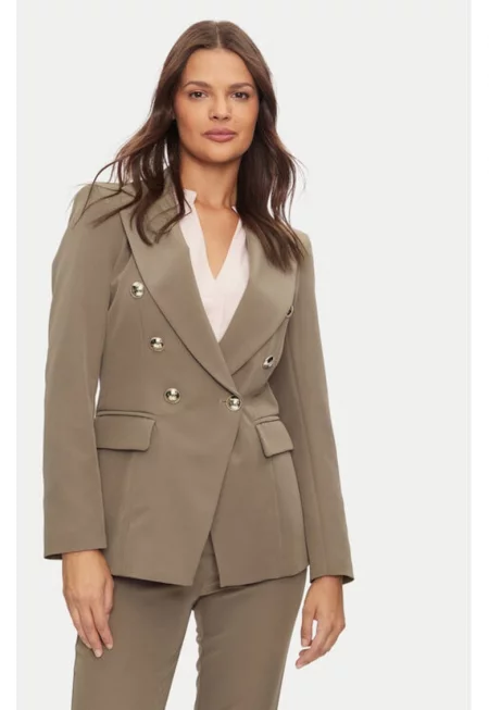 Дамско яке -  304768811 - Рециклиран полиестер - Кафяв - Кафяв