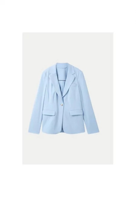 Дамско яке -  Небесно синьо - Полиестер - Син