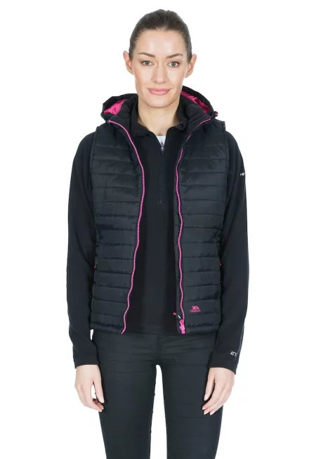 Елек Aretha с качулка - Черен