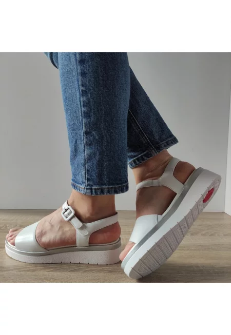 Ежедневни дамски сандали  88708-42 Бели - Бял