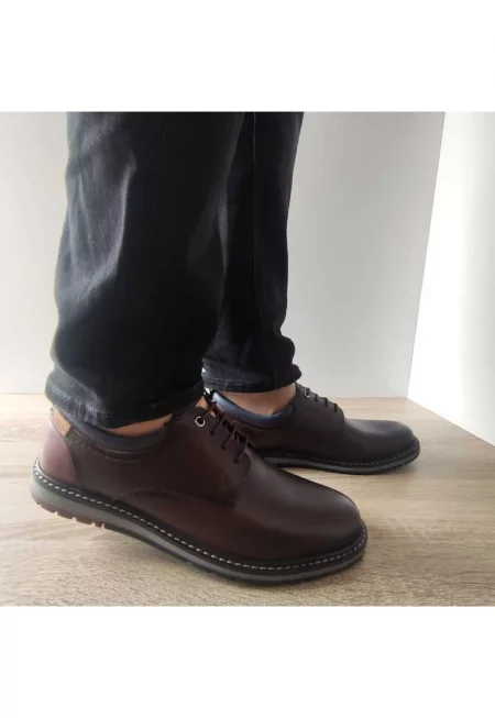 Ежедневни мъжки обувки  Кафяв с бордо -