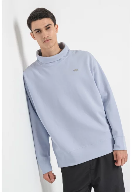 Футболен суитшърт тип поло Inter Milan - Ледено синьо