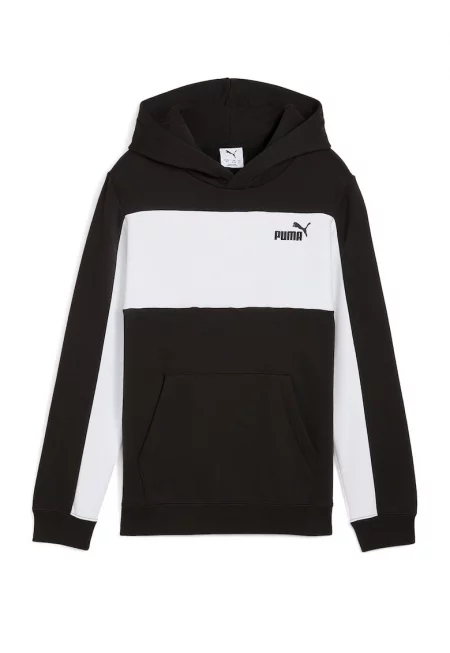 Худи с джоб кенгуру и цветен блок