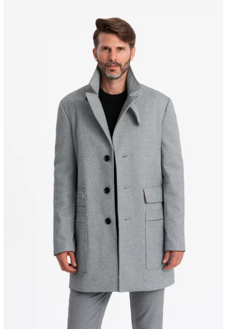 Късо палто с двойни ревери