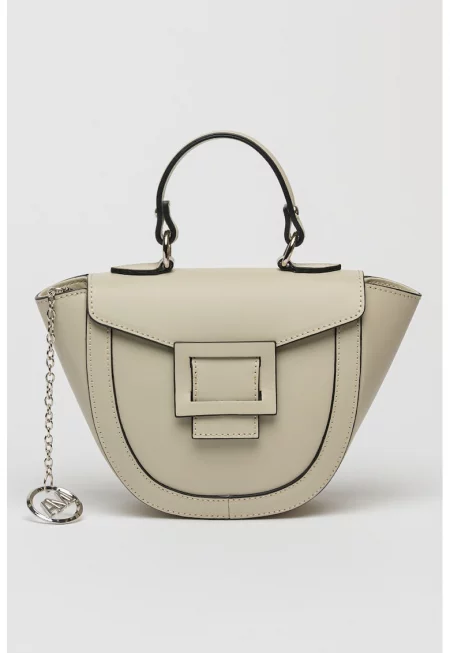 Кожена чанта с регулируема и отделяща се презрамка