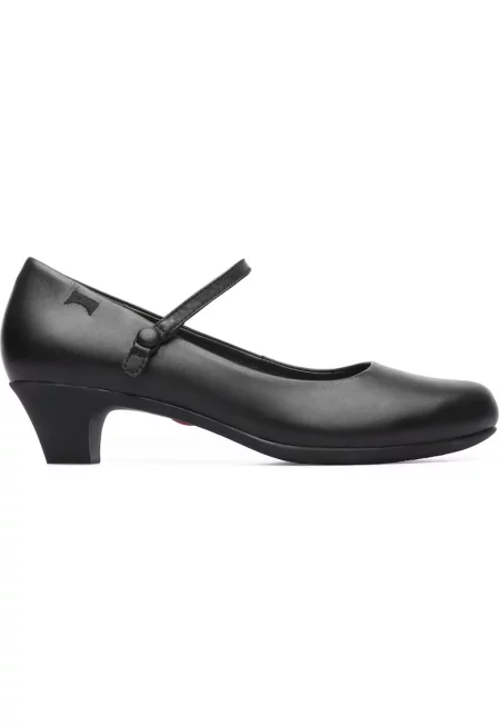 Кожени обувки Helena 1511 тип Mary Jane - Черен