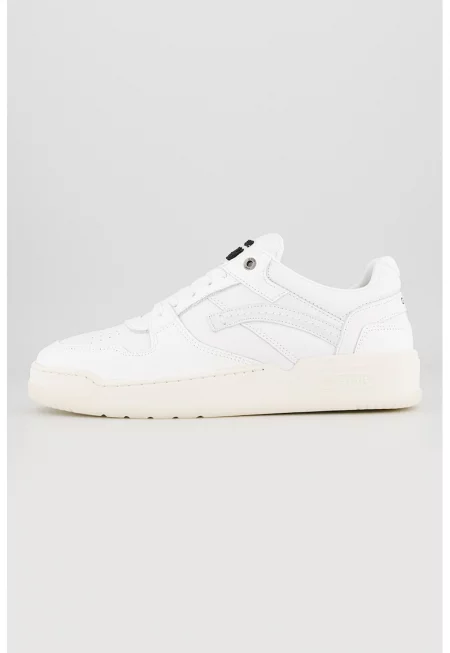 Кожени спортни обувки Grid Lea - Мръснобял