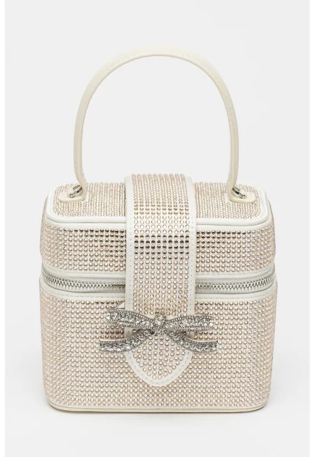 Малка чантичка Vanity Case с кристали