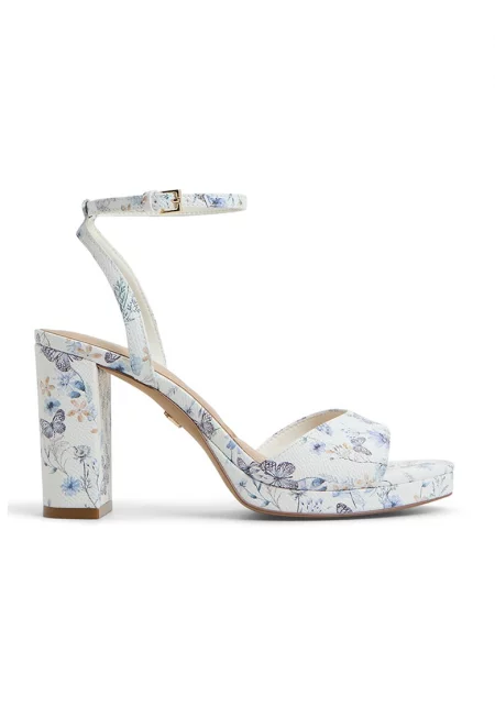 Масивни кожени сандали Gracious - Виолетов/Мръснобял/Син