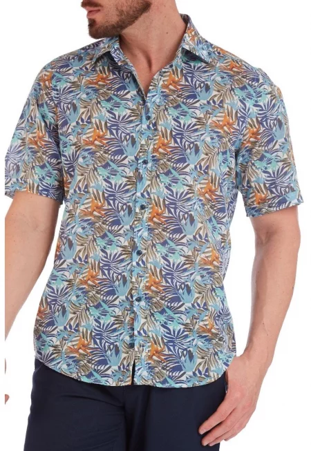 Мъжка риза  5963 slim fit многоцветна