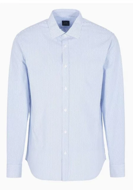 Мъжка риза Armani Exchange 6DZC36 - Син