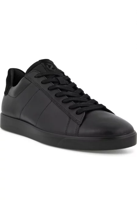 Мъжки маратонки  естествена кожа - черни - Черен