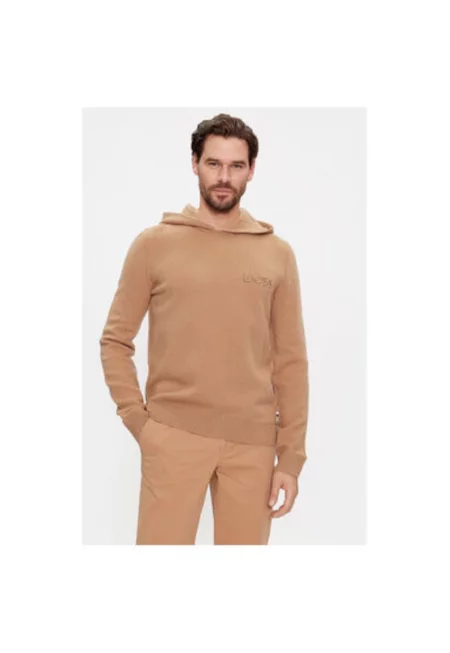 Мъжки пуловер -  302941506 - Вълнен - Бежов