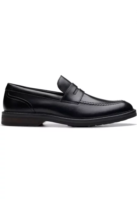 Мокасини за мъже -  ежедневни - кожени - черни -