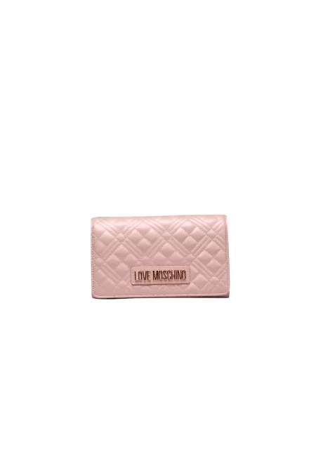 MOSCHINO - Капитонирана чанта през рамо от еко кожа