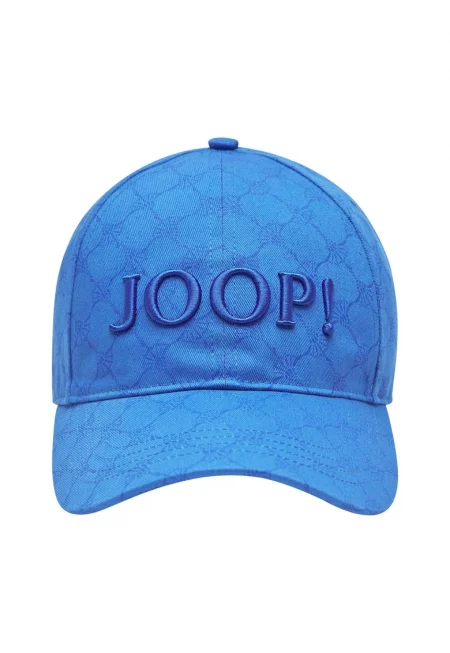 Памучна шапка с бродирано лого - Син