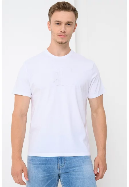 Памучна тениска с малко лого