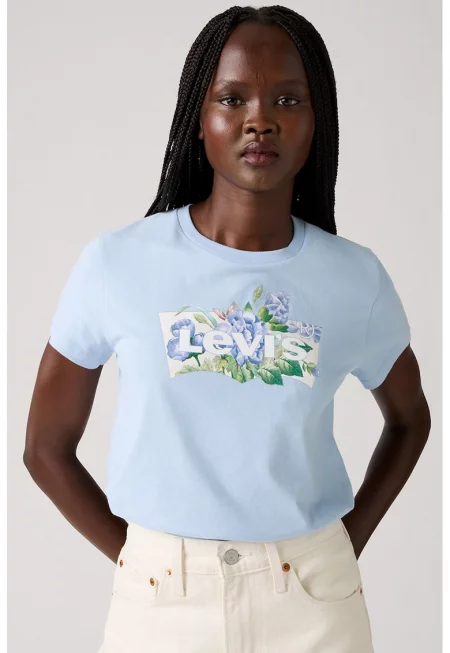 Памучна тениска с овално деколте