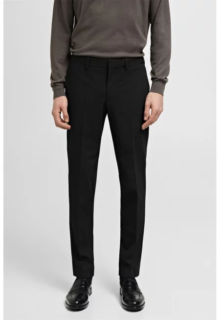 Панталон със стеснен крачол - Черен