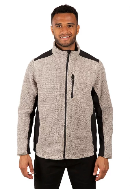 Плетен трекинг суитшърт Faratino с цип