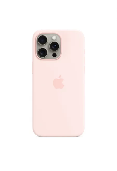 Предпазен калъф  Silicone Case with MagSafe за iPhone 15 Pro Max - Light Pink