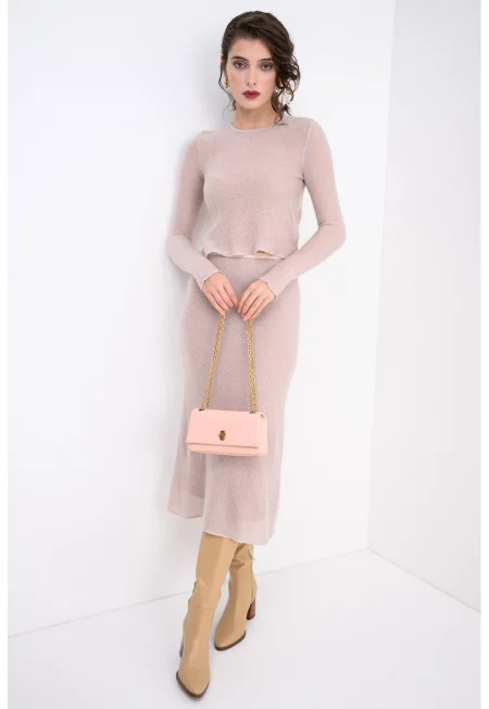 Пуловер Narvel с вълна и мохер