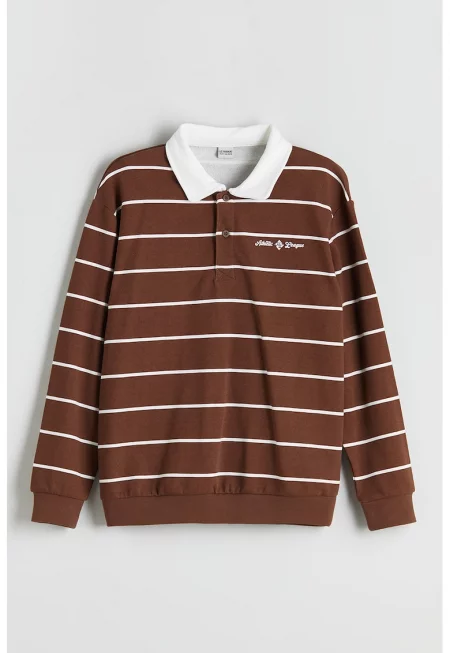 Раиран суитшърт с яка