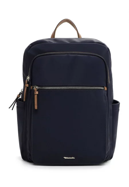 Раница от еко кожа с отделение за лаптоп и джобове с цип