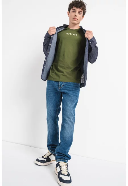 Риза с дълги ръкави - Тъмносин