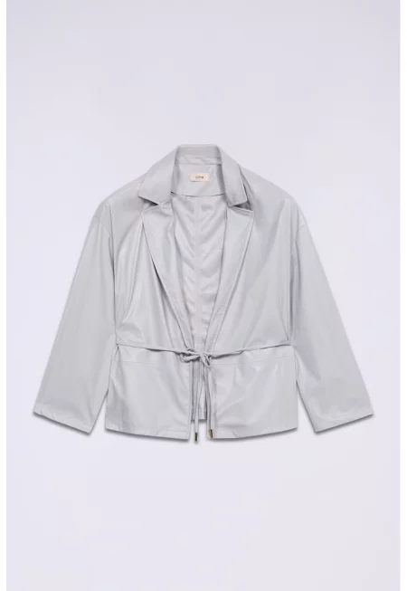 Сако с връзки - Светло сив