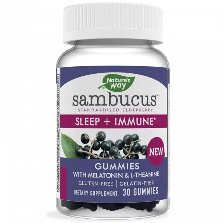 Sambucus Sleep + Immune Gummies / Формула за спокоен сън и силен имунитет, 30 желирани таблетки