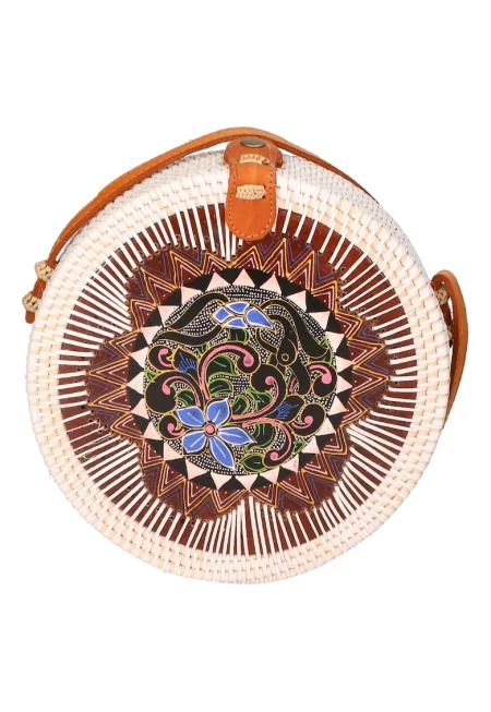 Сламена чанта през рамо