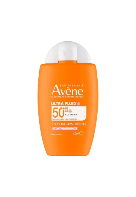 Слънцезащитен крем  със SPF 50+ Radiance - Ултра-флуиден - 50 мл