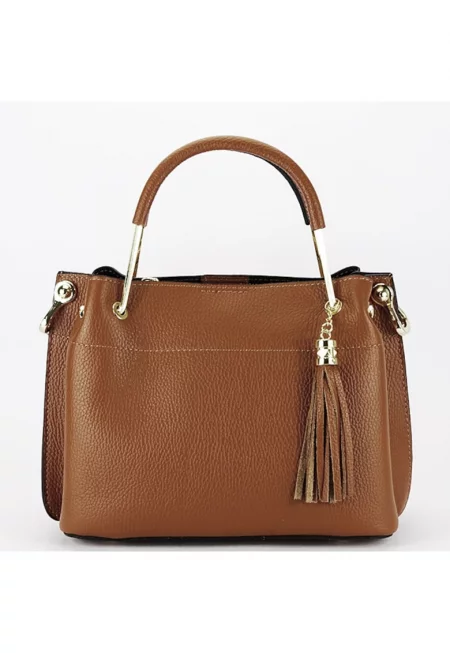 Средна камилска чанта от естествена кожа 8939 122 18130