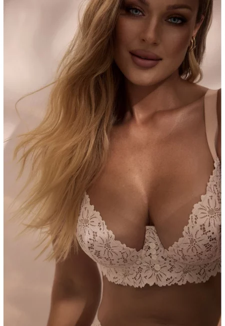 Sutien din dantela cu decolteu plunge Maya