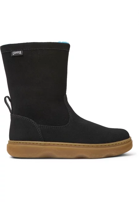 Велурени боти Kiddo 8461 - Черен