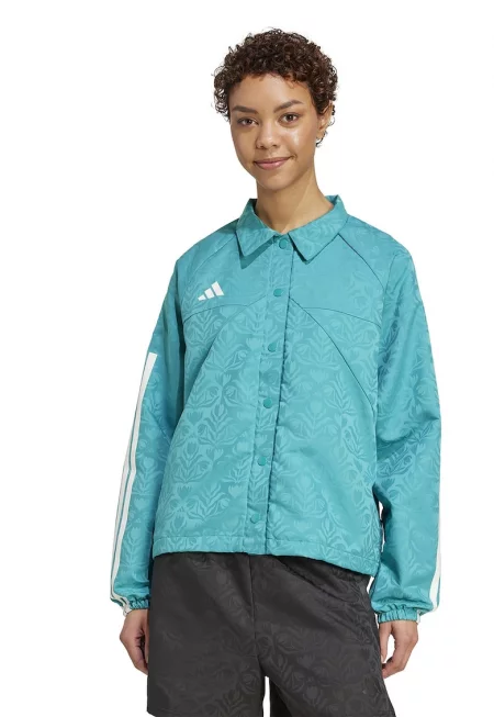 Яке с шарка и капси - Петролно синьо