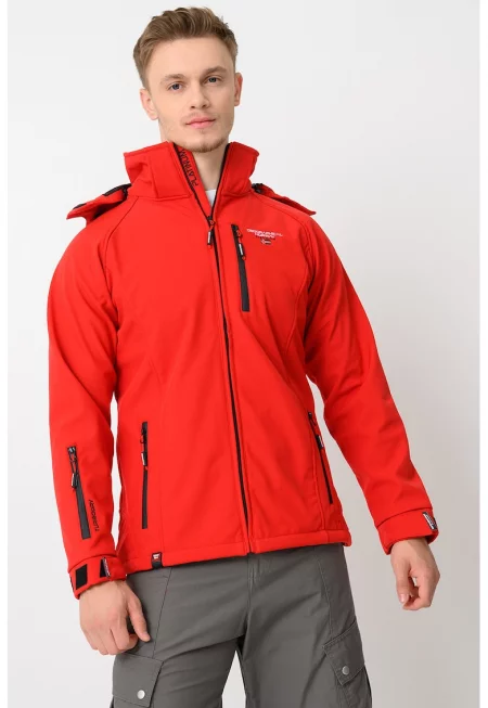 Яке Taboo с качулка и цип - Червен