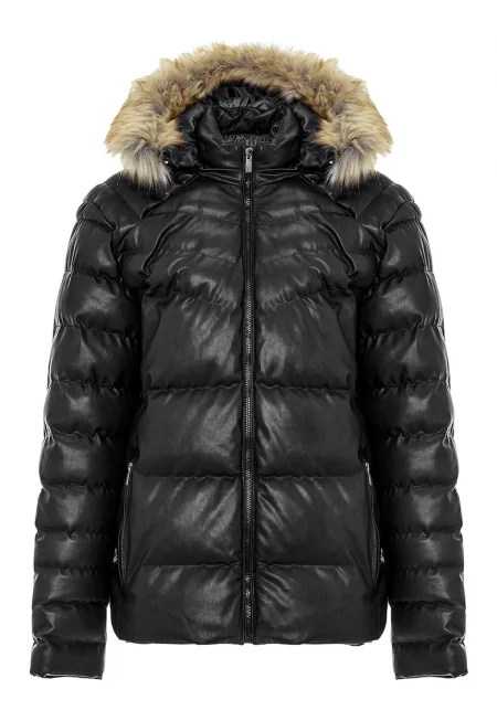 Зимна парка Manel от еко кожа