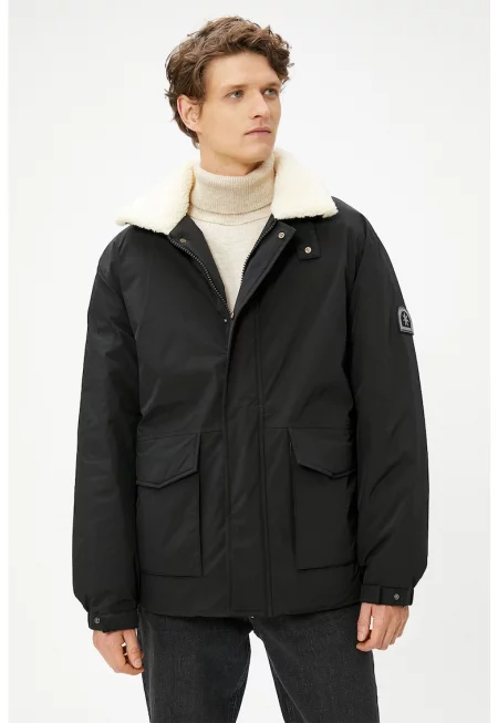 Зимно яке с пришити джобове